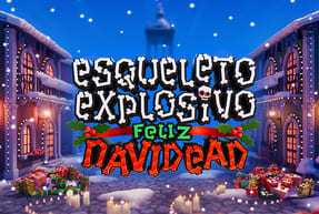 Esqueleto Explosivo Feliz Navidead Mobile